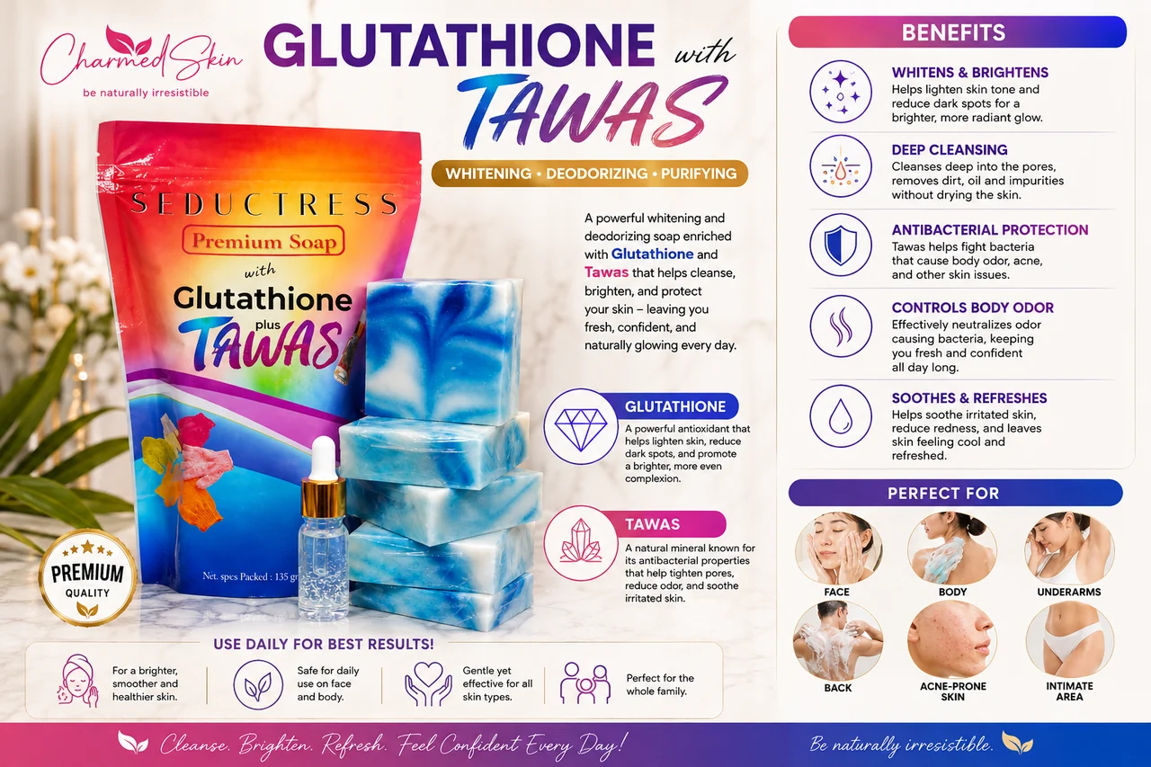 Glutathione + Tawas Soap — Charmed Skin