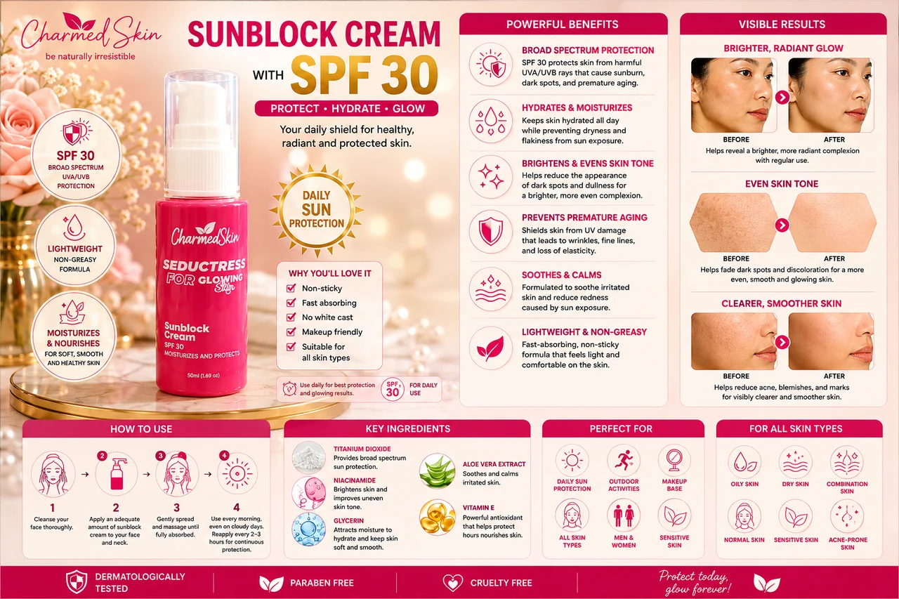 Sunblock Cream SPF 30 — Charmed Skin