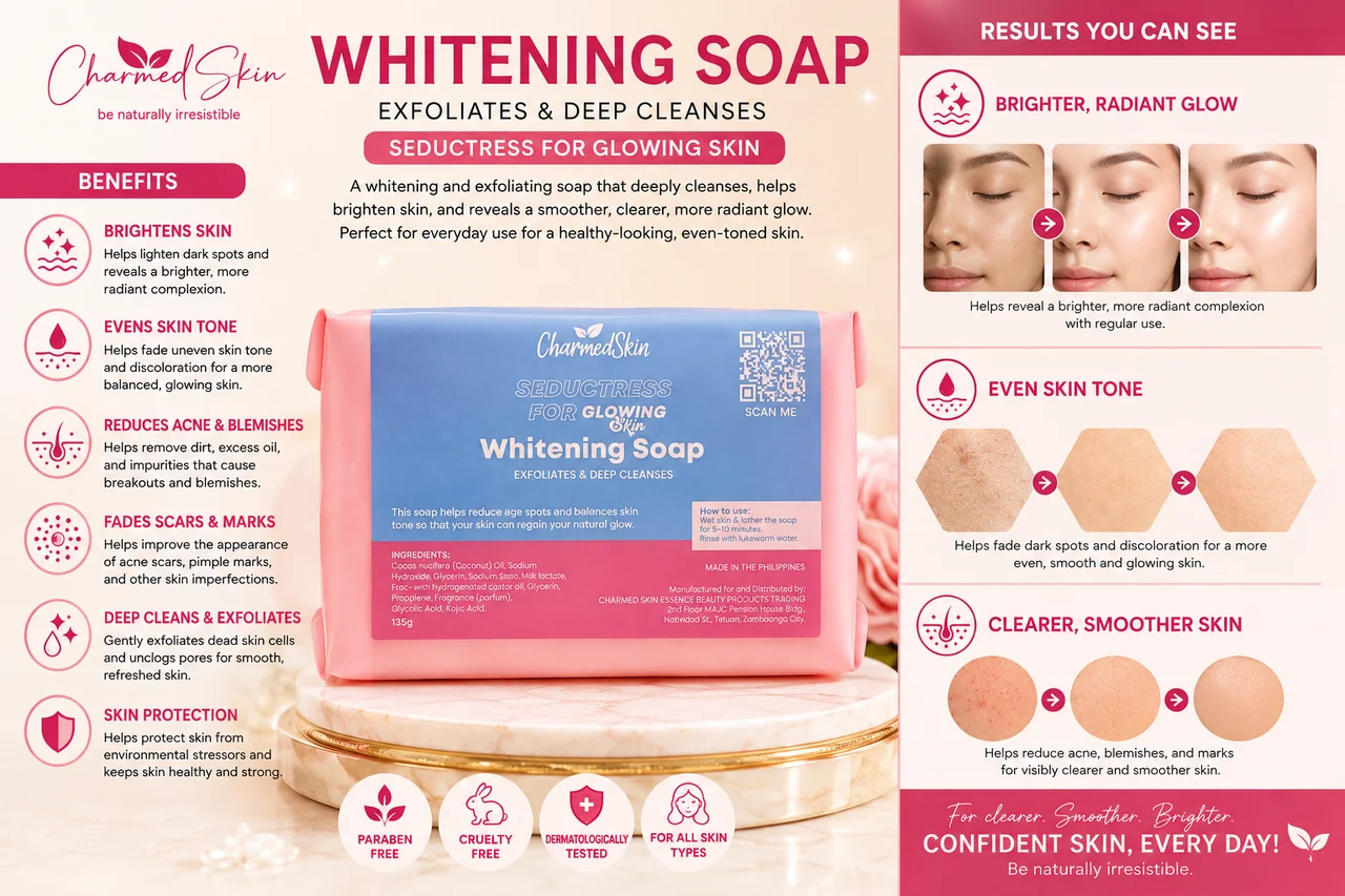Exfoliating Whitening Soap — Charmed Skin